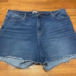 Women’s Levi’s Denim Blue Shorts Size 18 Heritage High Rise